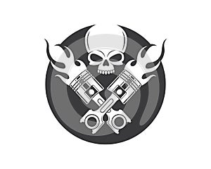 piston vector icon illustration design