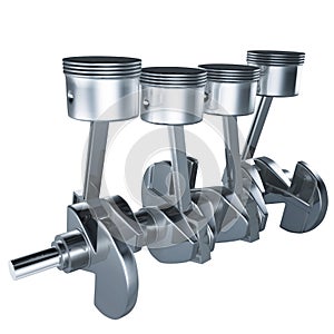 Pistons crankshaft