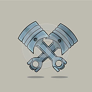 pistons. Vector illustration decorative design