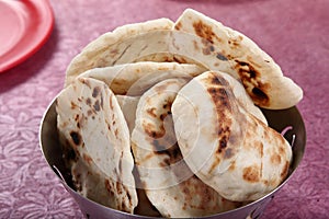 pita bread, leavened flatbread, arabic bread, lebanese bread.