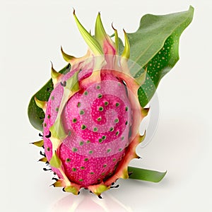 Pitahaya fruit on a white background.