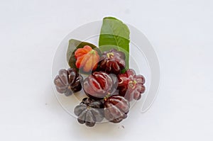 Pitanga Cherries And Leaves photo