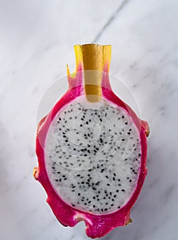 Pitaya dragon fruit pitahaya macro detail