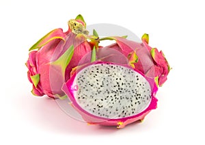 Pitaya fruit isolated on white