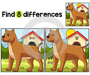 Pitbull Dog Find The Differences