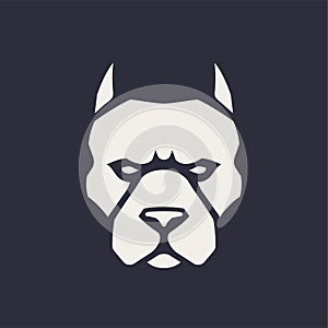 Pitbull Mascot Vector Icon