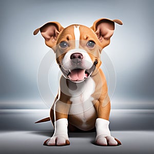 Pitbull Puppy 02 - generated with the use of AI