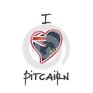 Pitcairn Islander flag patriotic t-shirt design.