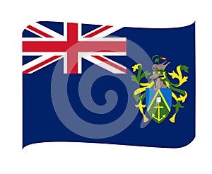 Pitcairn Islands Flag National Oceania Emblem Ribbon Icon