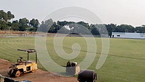 The pitch curator is for maintaining the pitch of cricket stadium- HD(4k)