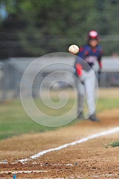 Pitch over home plate