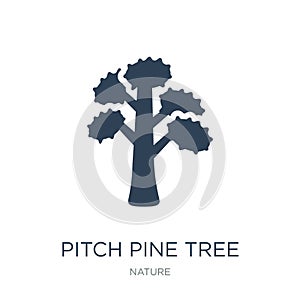 pitch pine tree icon in trendy design style. pitch pine tree icon isolated on white background. pitch pine tree vector icon simple