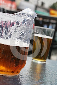 Pitcher of beer
