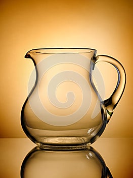 Pitcher on a gold background