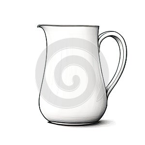 pitcher milk jug ai generated