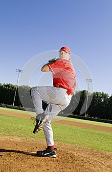 Pitcher Ready To Throw Ball