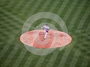 Pitcher Shaun Marcum throws pitch ball can be seen