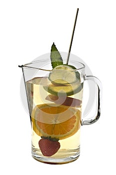 Pitcher of White Wine Sangria