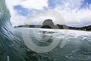 Pitching Wave, South Piha, New Zealand