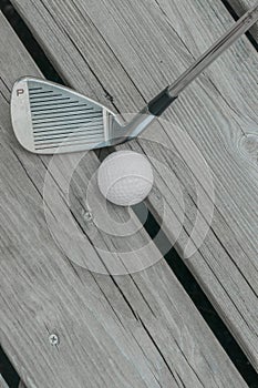 Pitching Wedge And Golf Ball