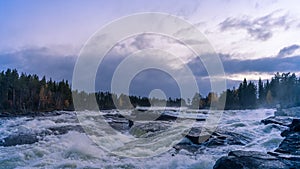 Pite river in Sweden