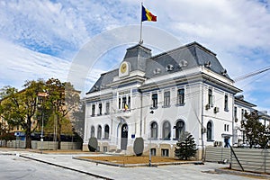 Pitesti City Hall in the city center of Pitesti