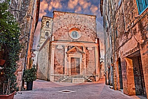 Pitigliano, Grosseto, Tuscany, Italy: church of Santa Maria e Sa
