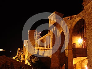 Pitigliano by night, Tuscany