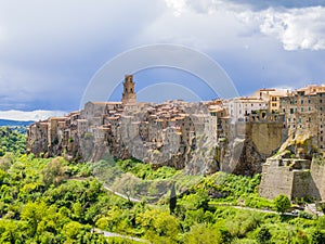 Pitigliano, picturesque mediaeval town in Tuscany, Italy