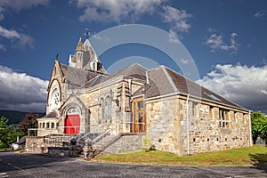 Pitlochry church, in the county of Perthshire in Scotland photo