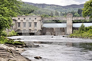 Pitlochry Dam, Hydro Electric Power Station and Fish Ladder