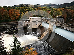 Pitlochry fish ladder and dam photo