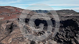 Piton Chisny on Reunion Island aerial view