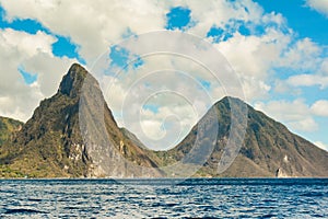 Piton Mountains in St. Lucia