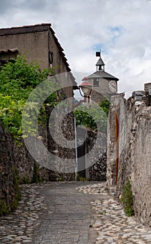 pitoresque street of Tarascon sur Ariege, France