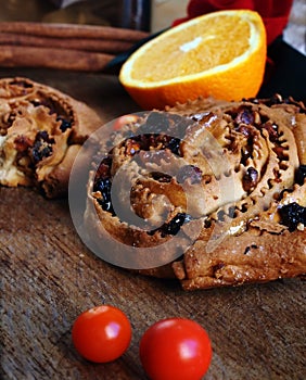 Pitta `mpigliata, a traditional calabrian christmas sweet photo