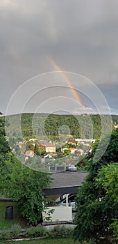 Pitten Niederoesterreich Rainbow in Summer