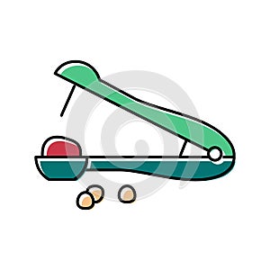 pitter cherry color icon vector illustration