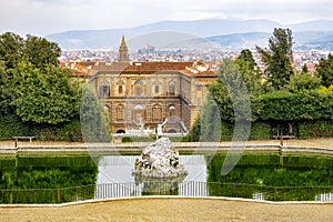 Pitti Palace, Florence, Italy, as seen from the rear. photo