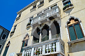 Pittoresque terrace in Venice,Italy