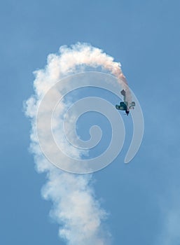 Pitts stunt plane in an air show