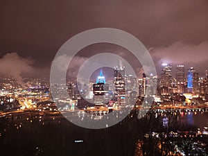 Pittsburgh night sky