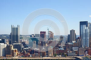 Pittsburgh Pennsylvania USA, skyline panorama