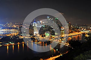 Pittsburgh Skyline at Night