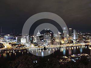 Pittsburgh Skyline at night from Mount Washington