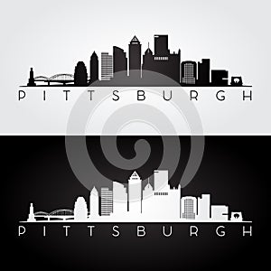 Pittsburgh skyline silhouette