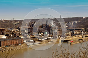 Pittsburgh Steel Mill Far