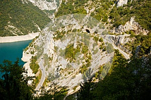 Piva lake view, Montenegro photo