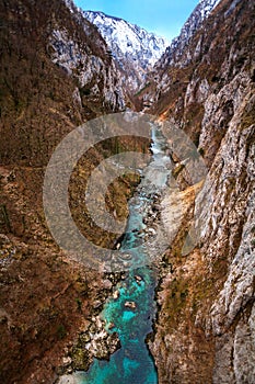 Piva river canyon photo