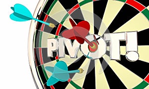 Pivot Dart Board Change Shift Business Model